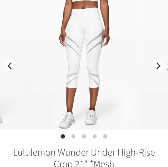 Pants - Lululemon Wunder Under High-Rise Crop 21" *Mesh